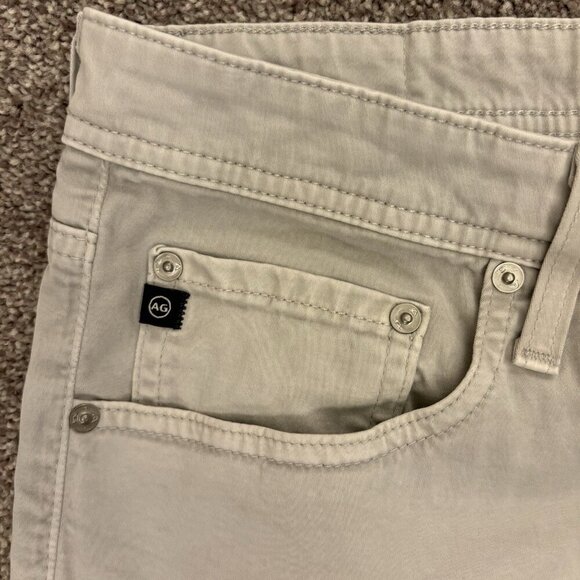 AG Adriano Goldschmied Men's Ivory Jeans 38 x 25 Shortened Hemmed (38x34) EUC - Picture 4 of 16